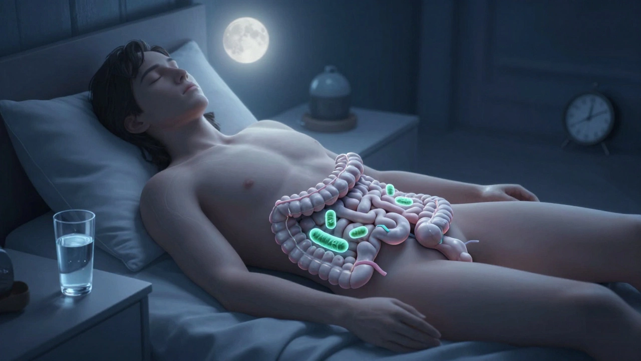 Pokojná noc s obnovou střevní mikroflóry při hlubokém spánku