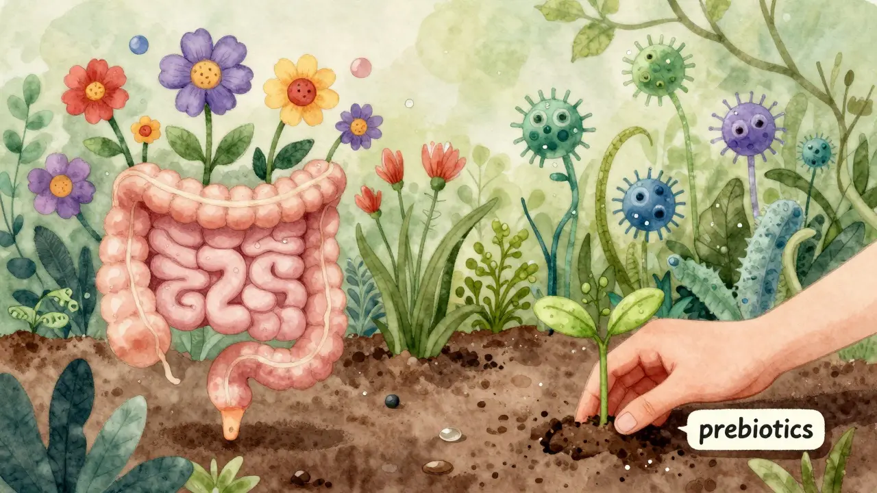 Zahradní metafora: zdravé bakterie tlačí plevel v trávicím traktu.