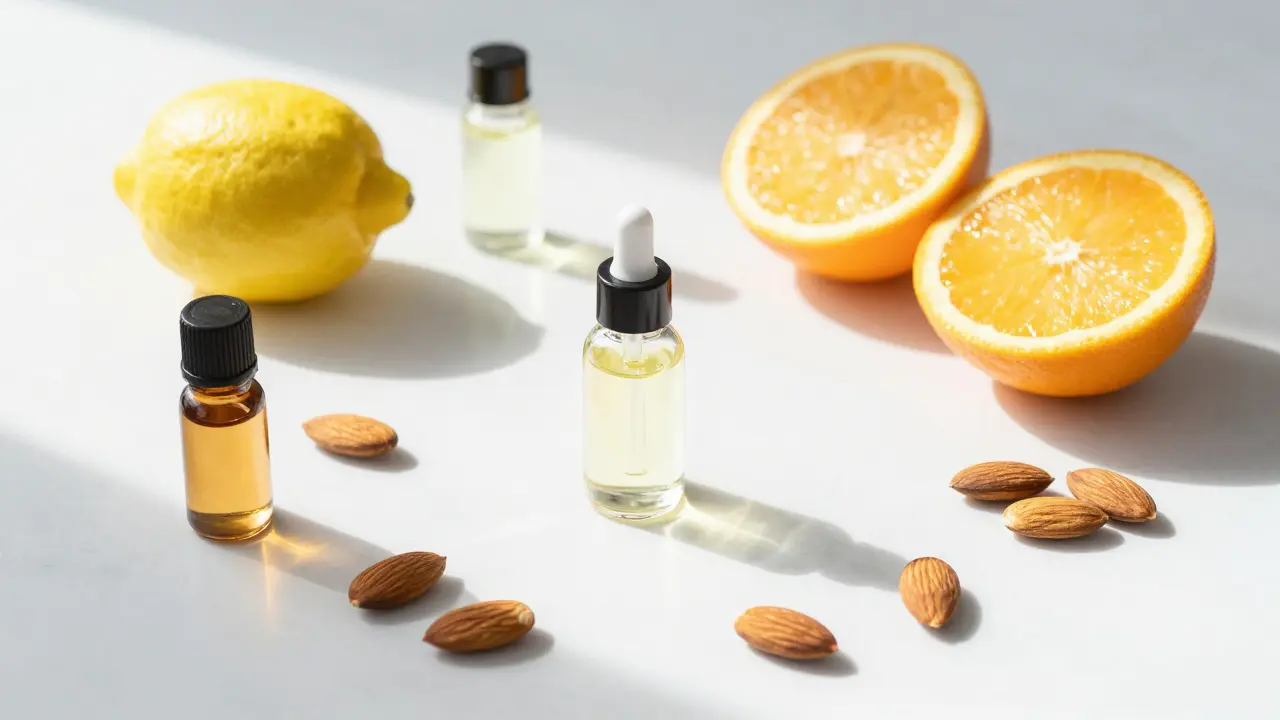 Přirozené přírodní ingredience pro péči o nehty: oleje, ovoce a ořechy