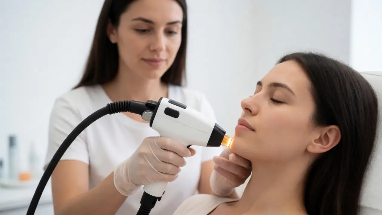 Laserová epilace brady v dermatologické ordinaci